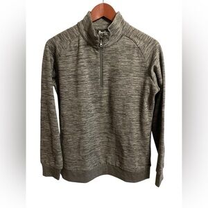 Crane Quarter Zip Pullover Heathered Grey Womens size medium like new‎
